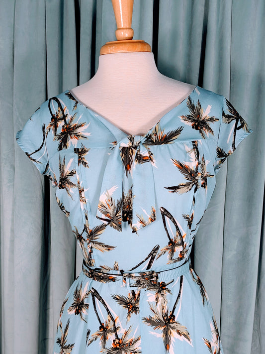 Unique Vintage Blue Hawaiian Dress
