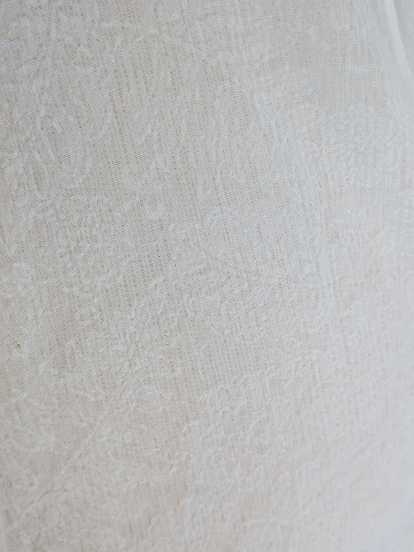 Vintage 1940s White Cotton Maxi Dress