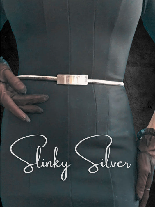 Style 3112 - 1980's Silver Tone Slinky Belt