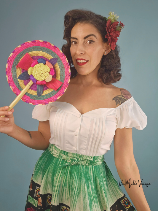 1950s Style Crop Blouse