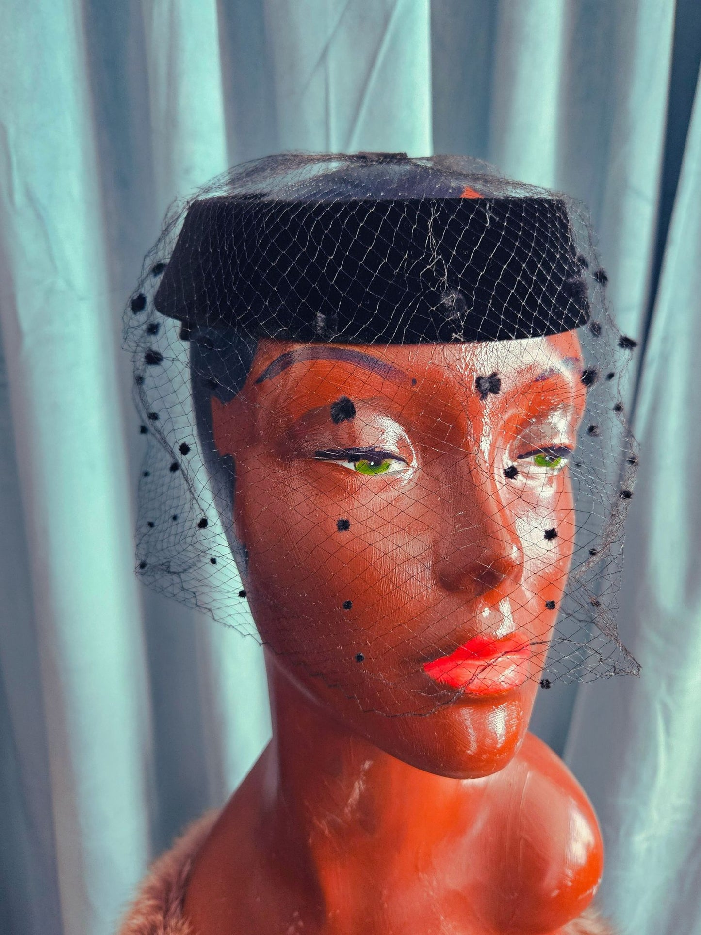 Vintage Black Velvet Halo