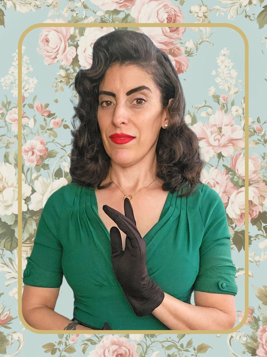 Vintage Brown Shorty Gloves