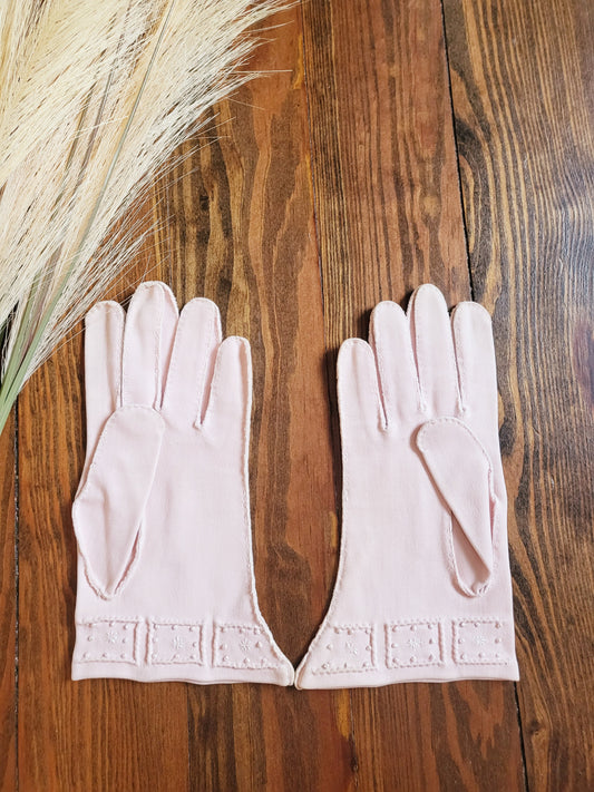 SOLD - Vintage 1950's-1960's Shalimar Pink Shorties with Starburst Detail
