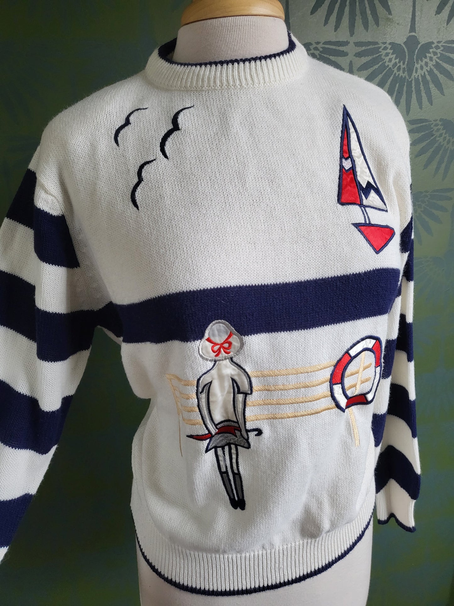 SOLD - Vintage Alfred Dunner Nautical Jumper