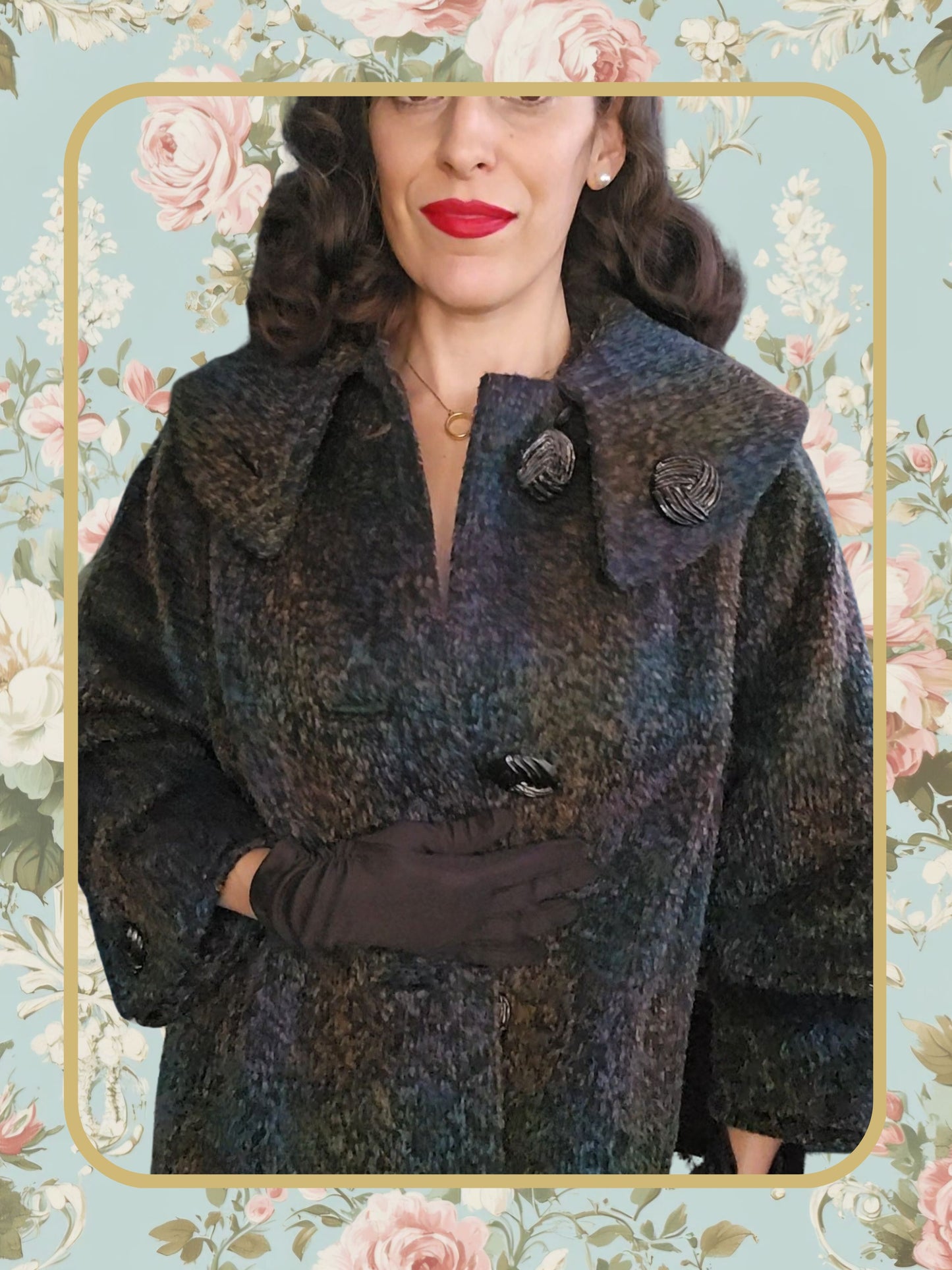 Vintage Tri-color Box Coat