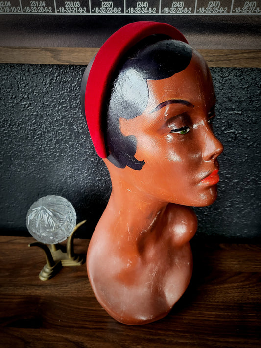 Sabrina's Velvet Headband- Wine