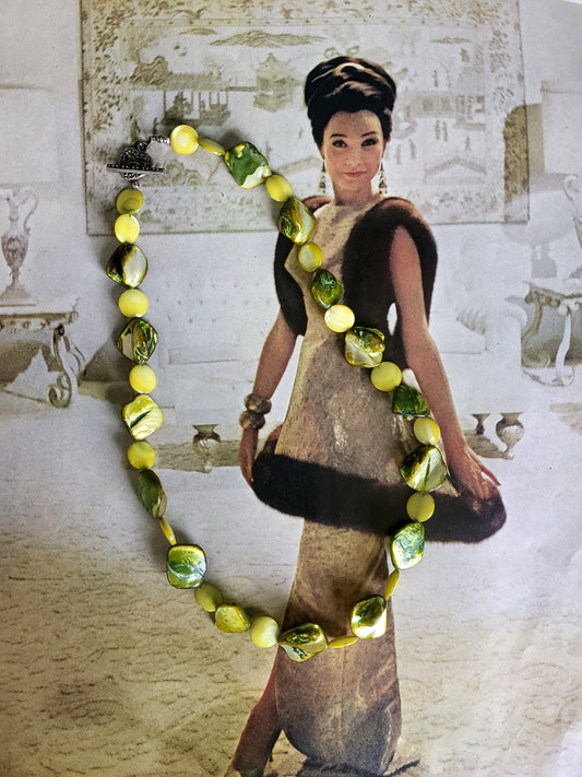 SOLD - Green Stone Necklace