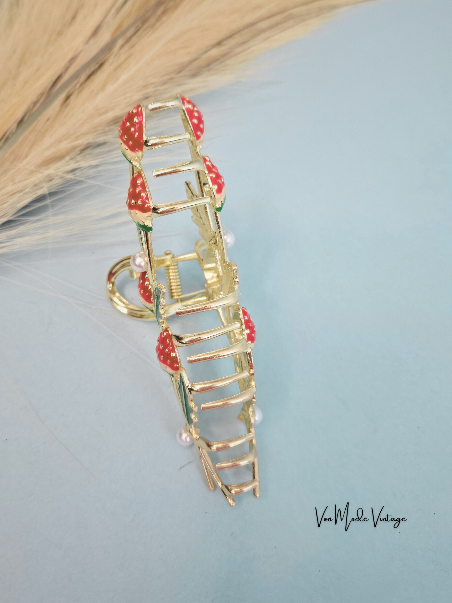 Vintage Style Strawberry Hair Clip