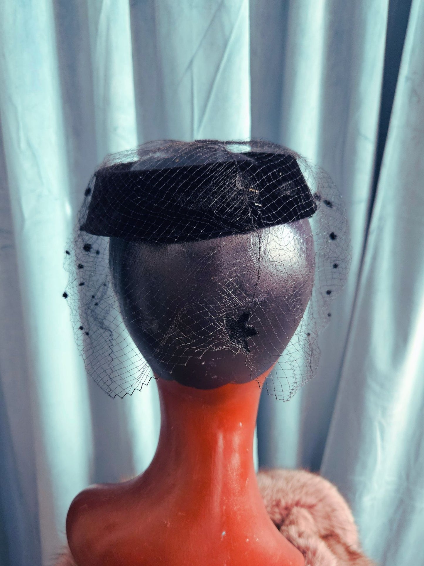 Vintage Black Velvet Halo