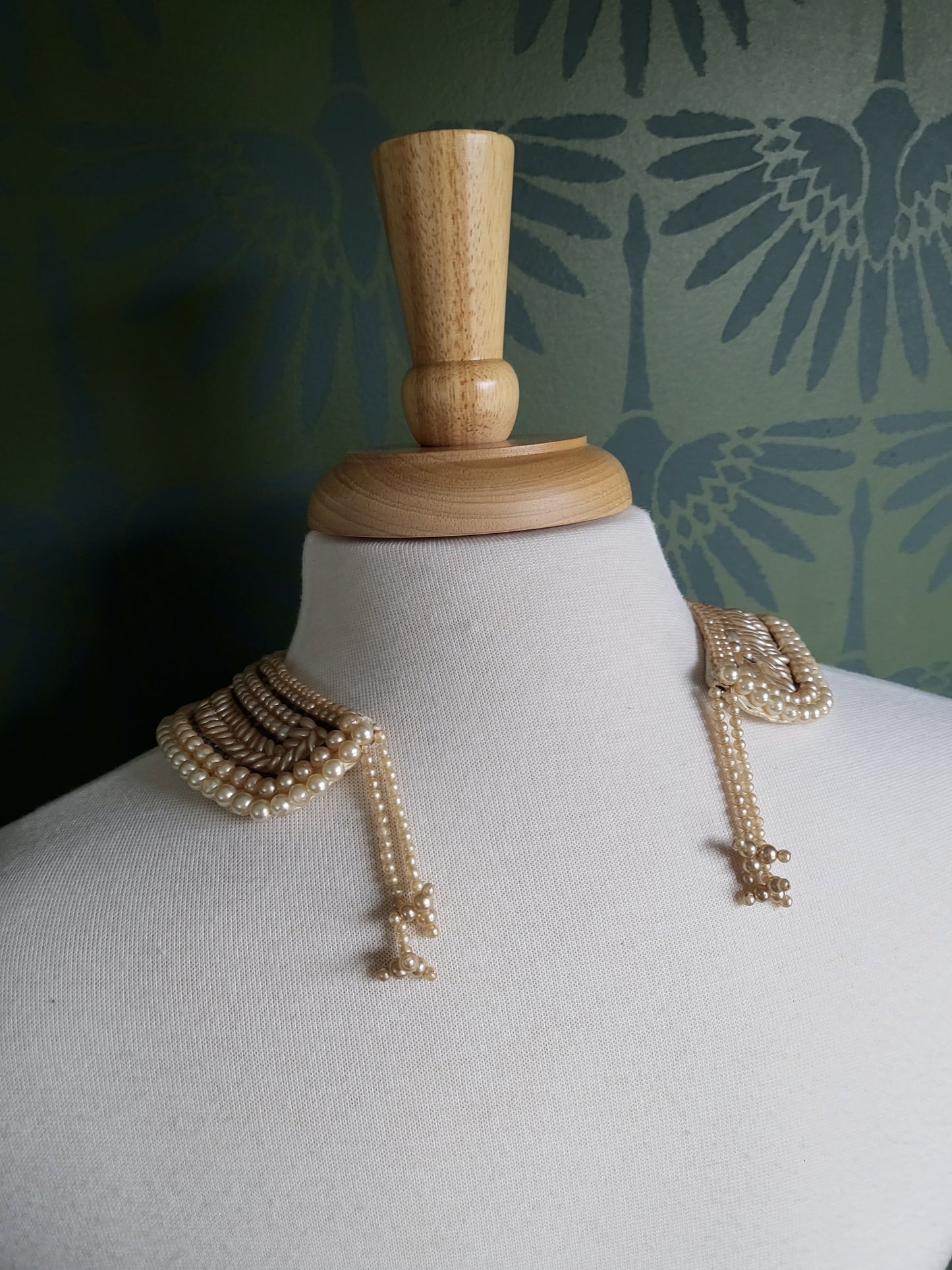 SOLD - Vintage Bead and Faux Pearl Collar