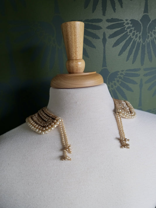 SOLD - Vintage Bead and Faux Pearl Collar