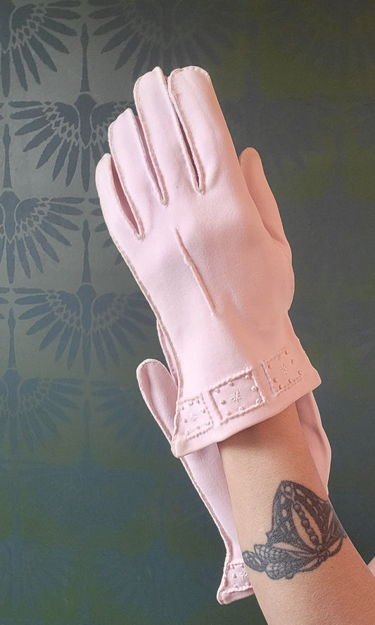 SOLD - Vintage 1950's-1960's Shalimar Pink Shorties with Starburst Detail