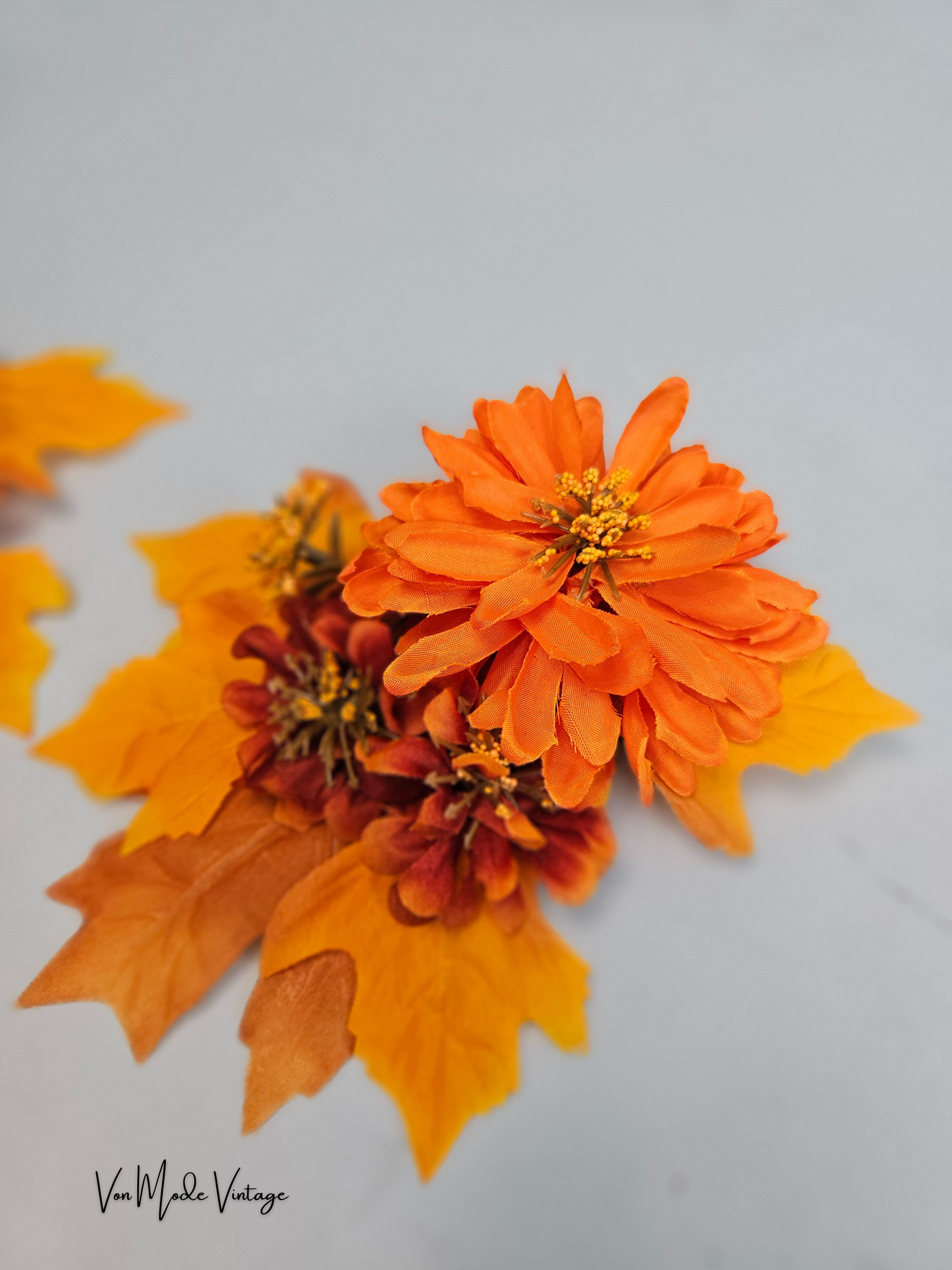 Orange Hair Flower Set (2) - BC