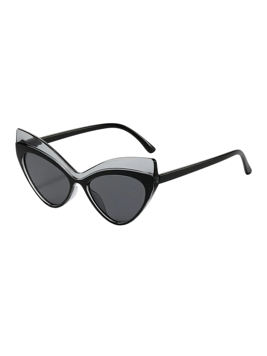 1950s Style Wide Cat Eye - Black