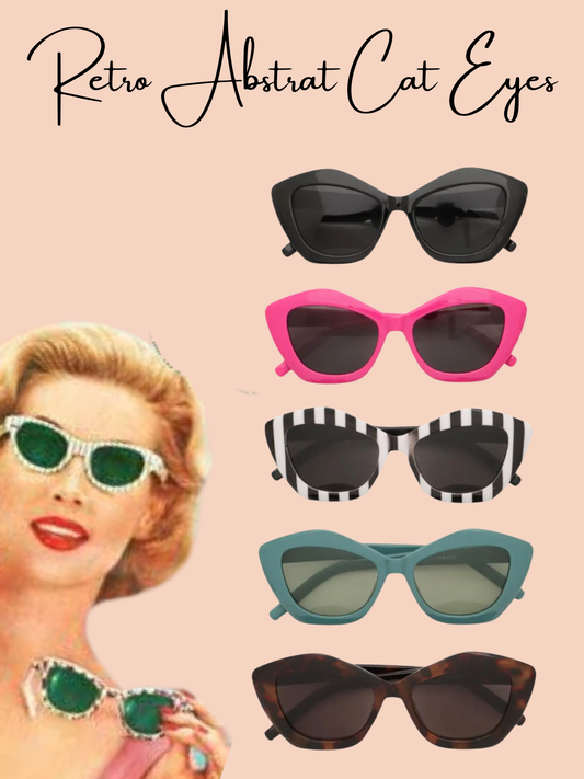 Retro Abstract Cat Eye Sunnies