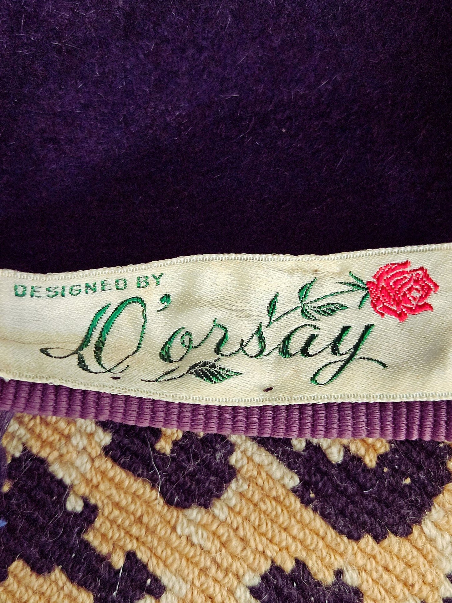 Vintage Violet Velvet Topper