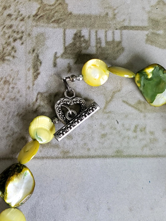SOLD - Green Stone Necklace