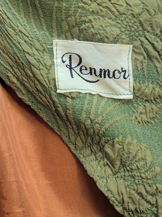 Vintage 1960s Renmor Green Shift Dress