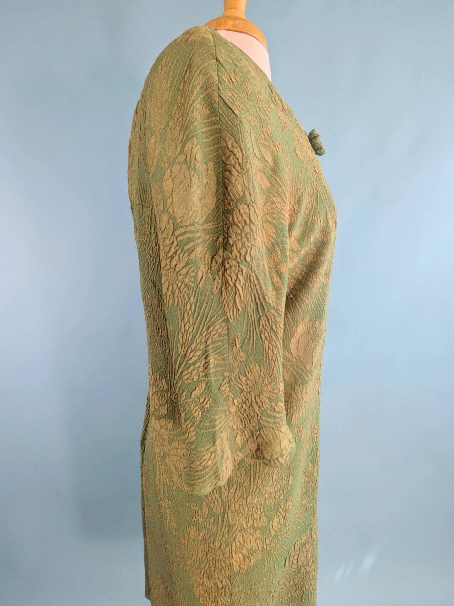 Vintage 1960s Renmor Green Shift Dress
