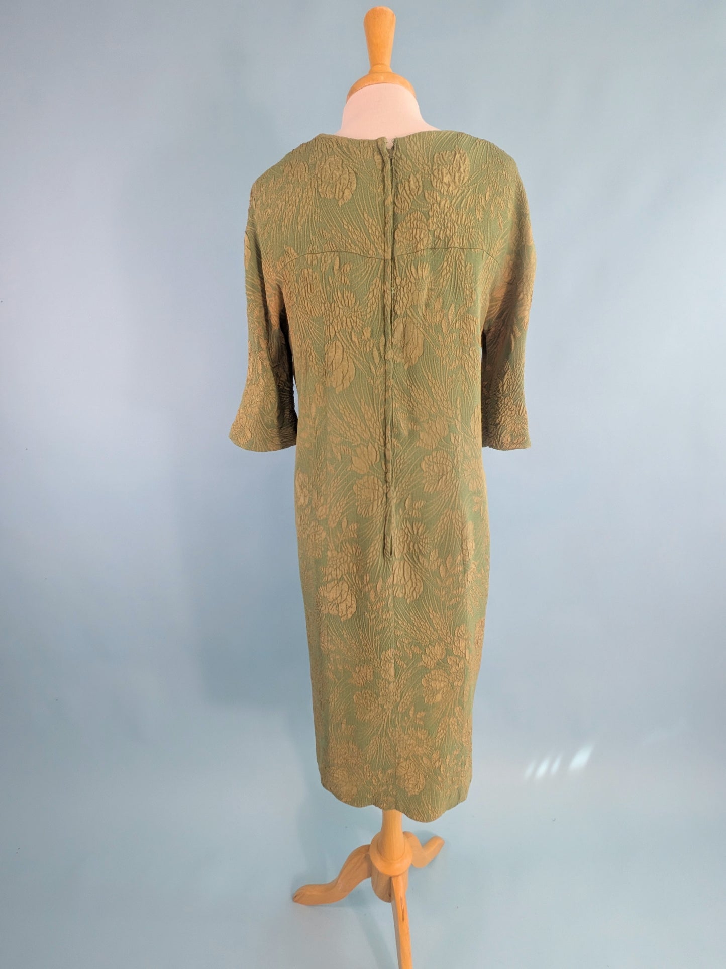 Vintage 1960s Renmor Green Shift Dress