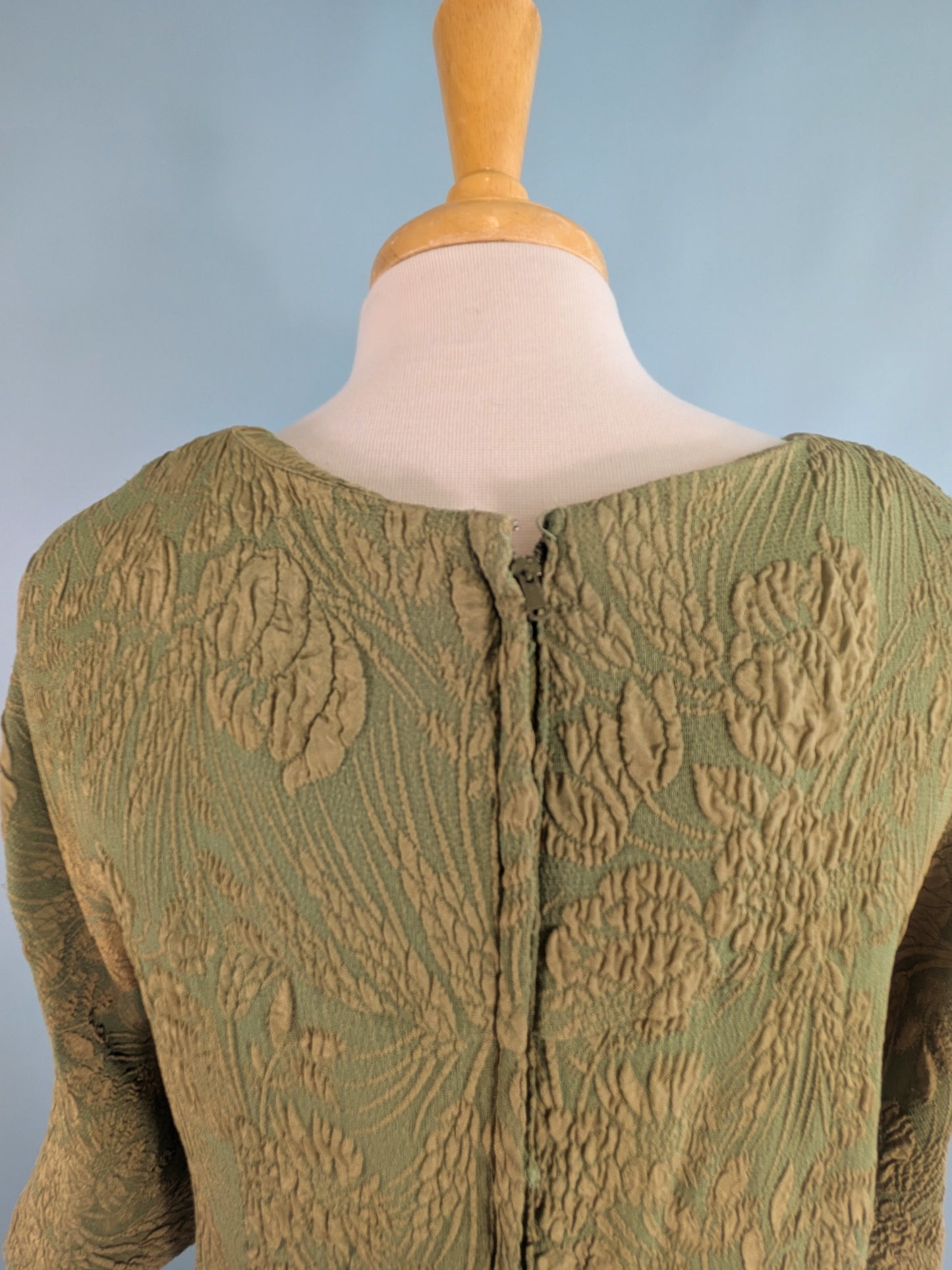 Vintage 1960s Renmor Green Shift Dress