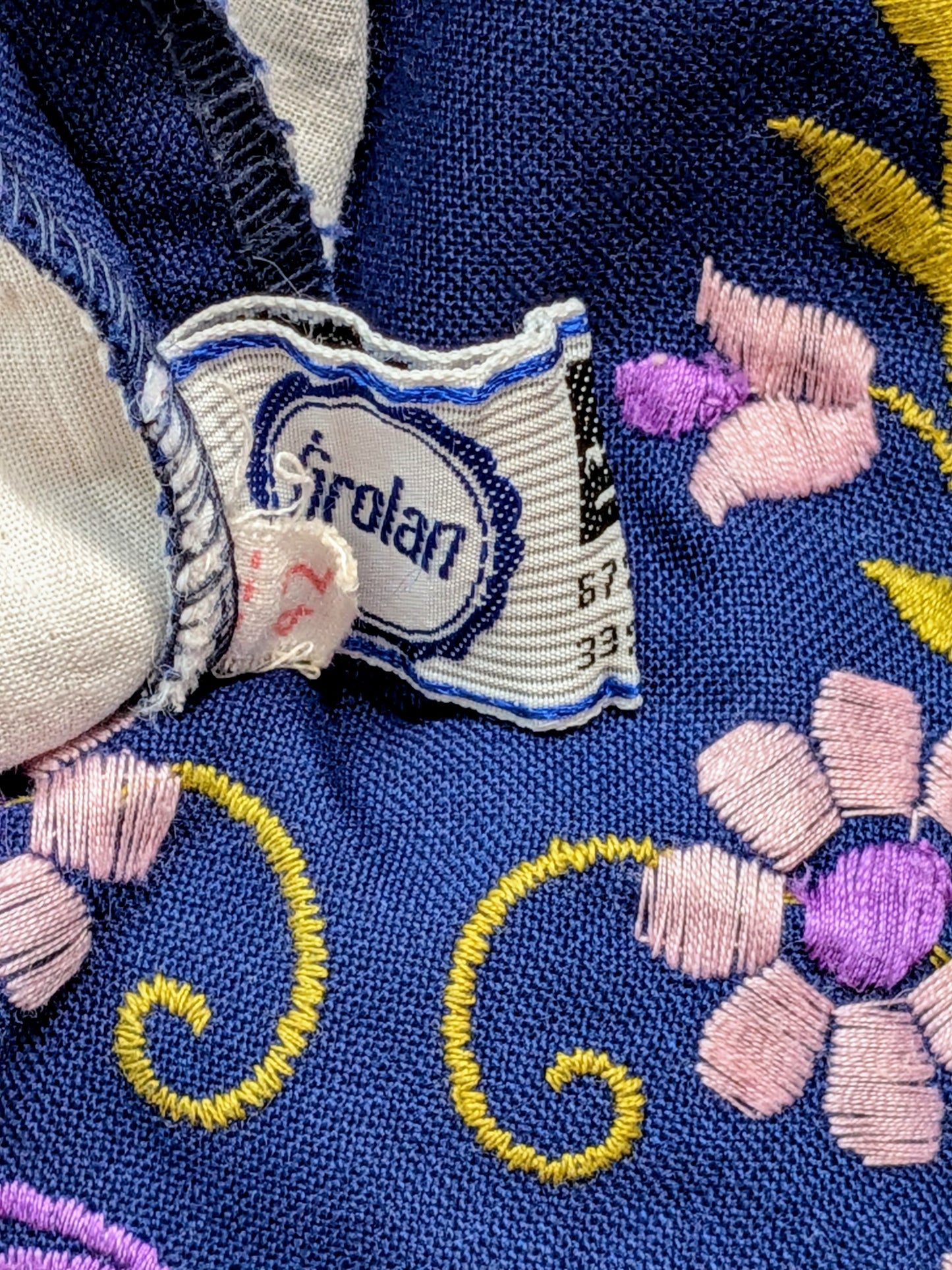Vintage 1960s Navy Dirndl