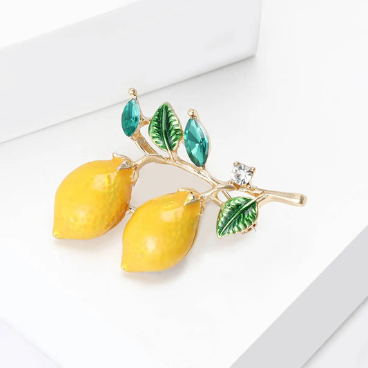 Retro Lemon Brooch