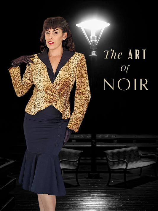 SOLD - Vintage 1980's "Nahdrée by Victor Costa" Faux Leopard Blazer