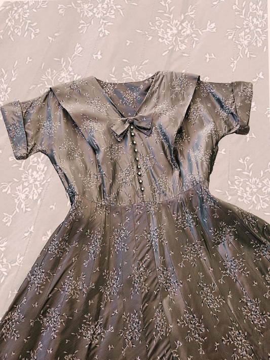 SOLD - Vintage 1950's Fit & Flare Dress