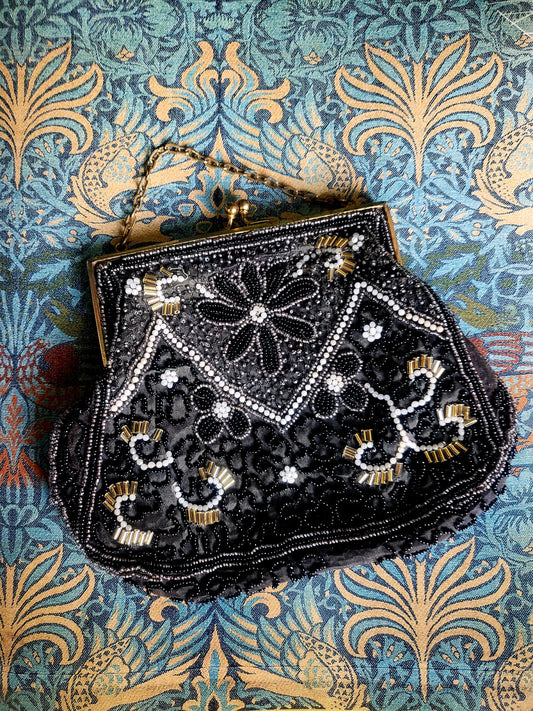 SOLD - Vintage 1920's Style Beaded Handbag