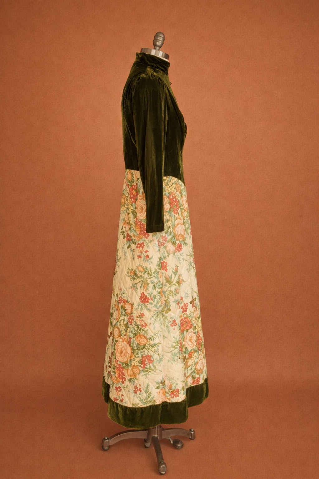 Vintage 1960s Dutchess Jr. Boho Loungewear Maxi Dress
