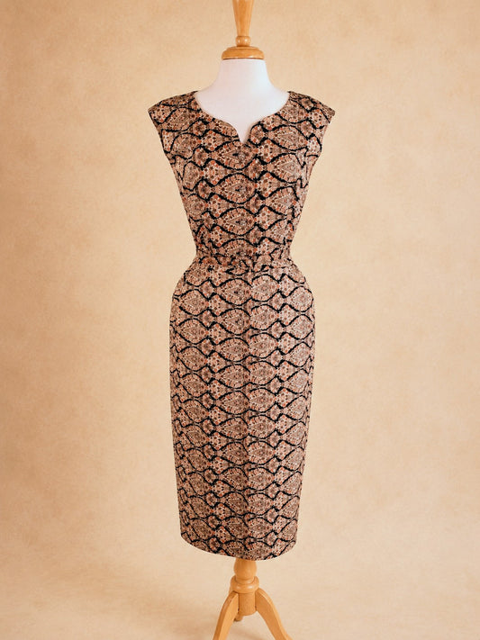 Vintage Mid-Century Kramer Orginals Pencil Dress