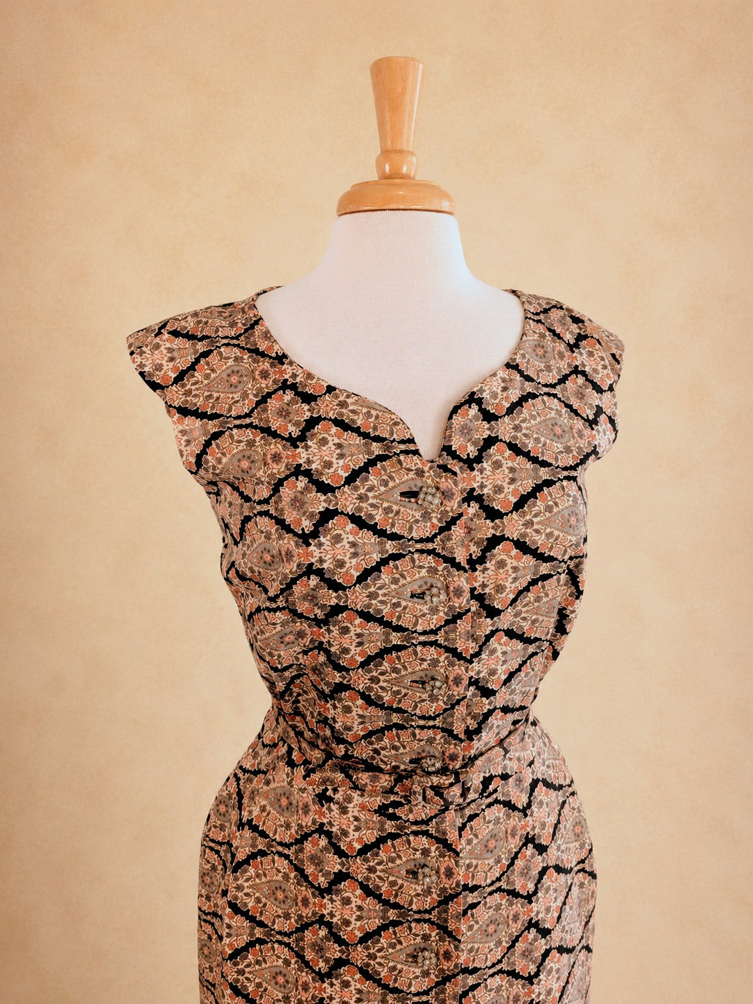 Vintage Mid-Century Kramer Orginals Pencil Dress