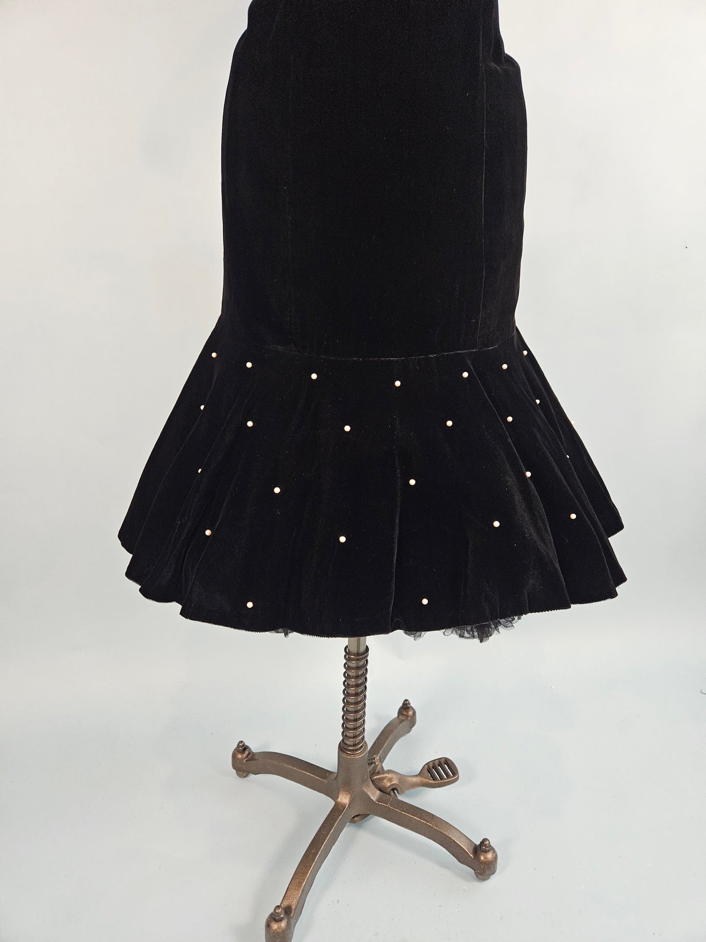 Vintage 1980s Taurus Nites Velvet Dress