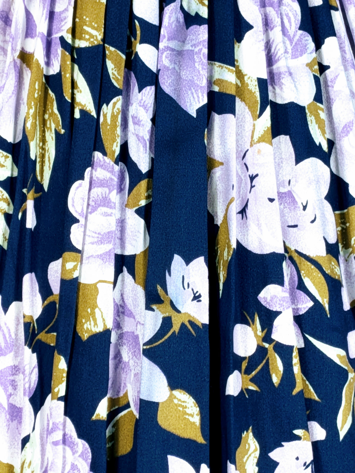 Unique Vintage 1950s Style Purple Floral Shirtwaist Dress