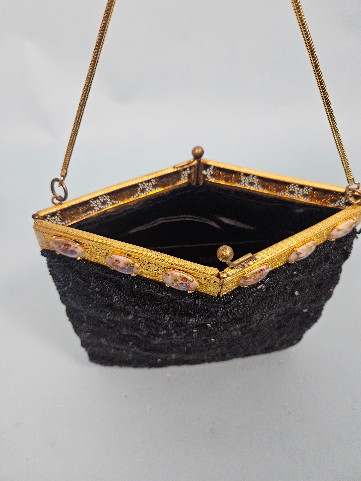 Vintage 1950s Delill Beaded Evening Bag