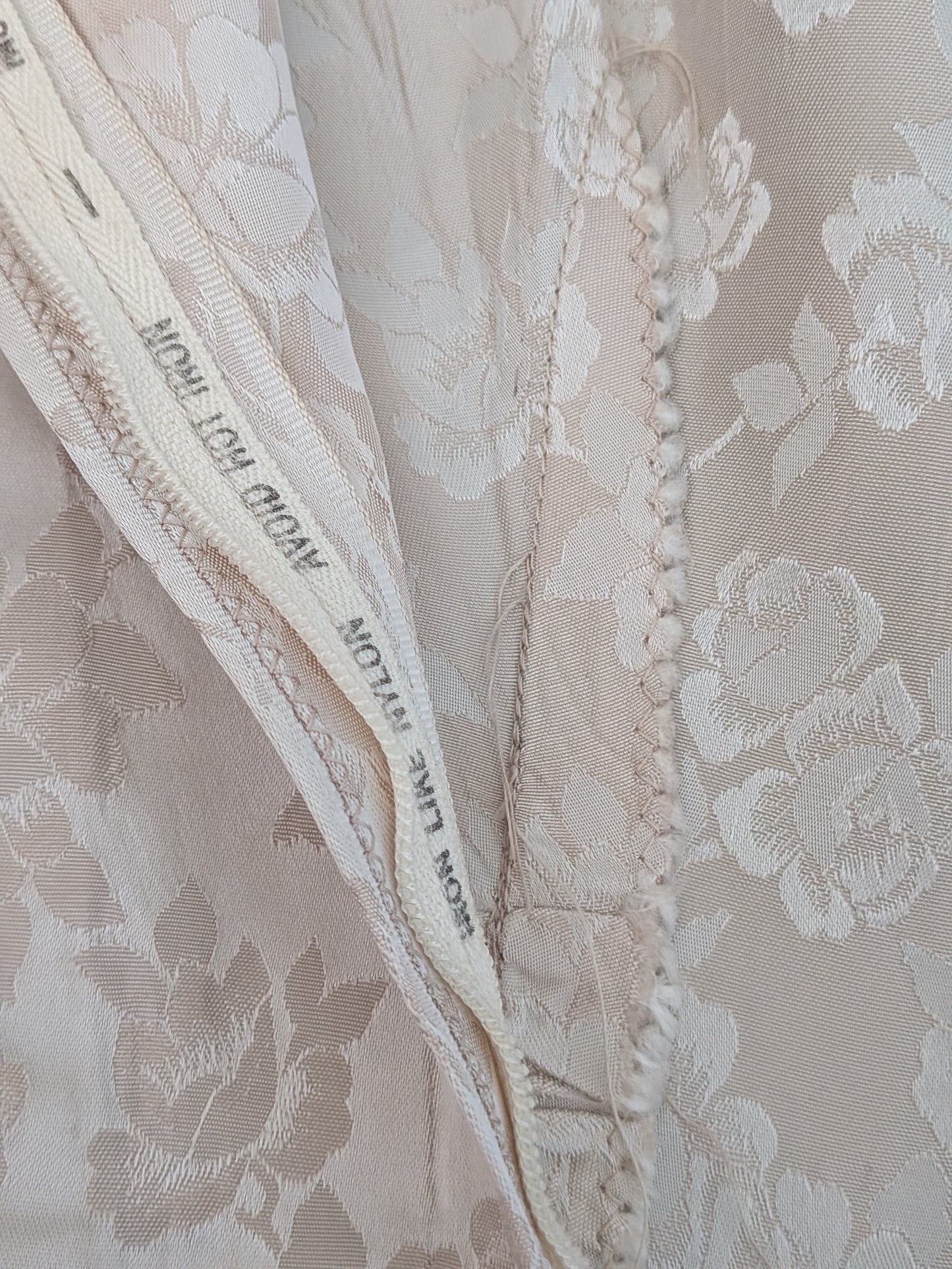 Vintage Mid-Century Champagne Brocade Dress