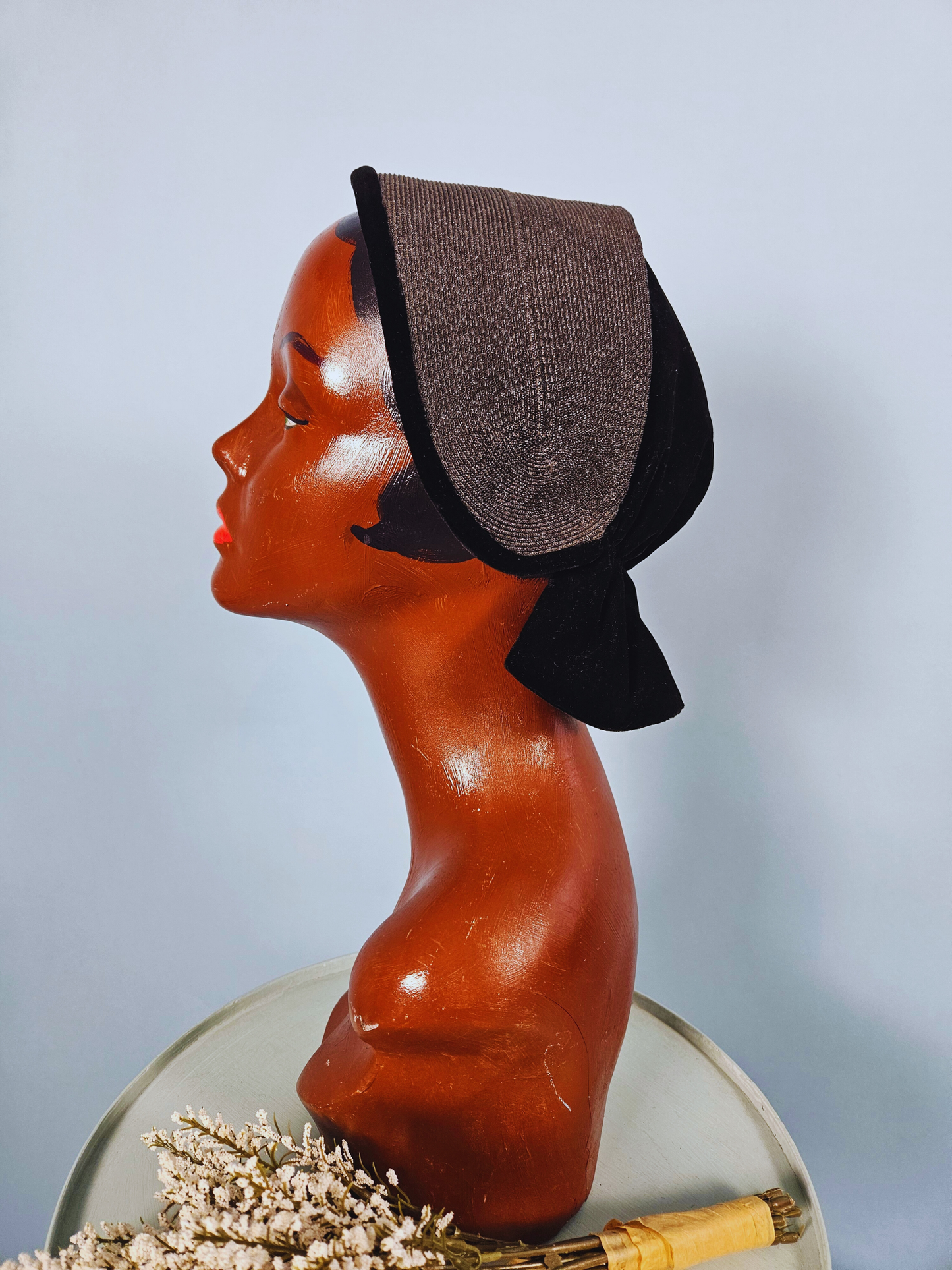Vintage 1940s Boggs & Buhl Bonnet-Style Cap