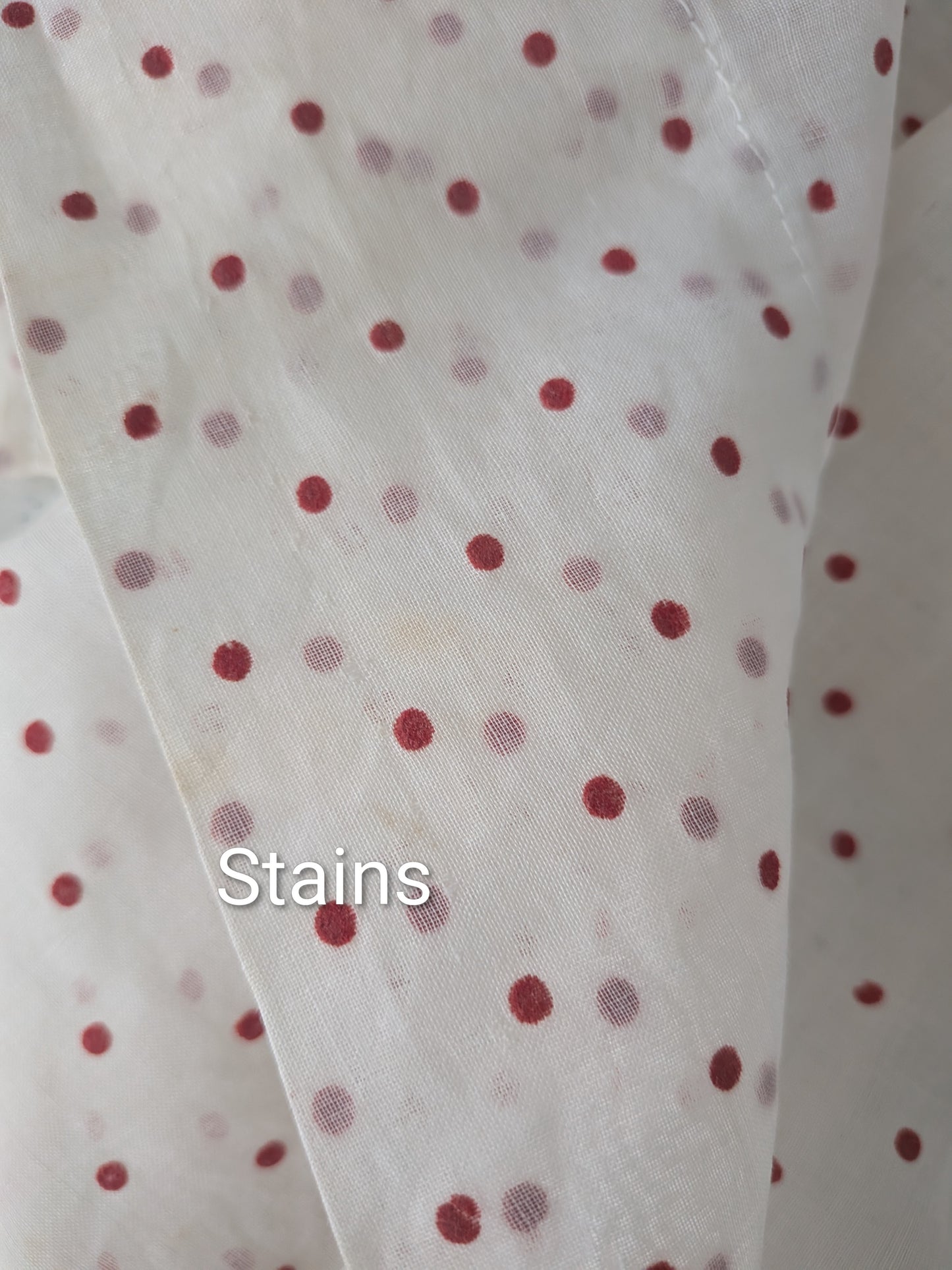 Vintage Mid-Century Red Polka Dot Apron
