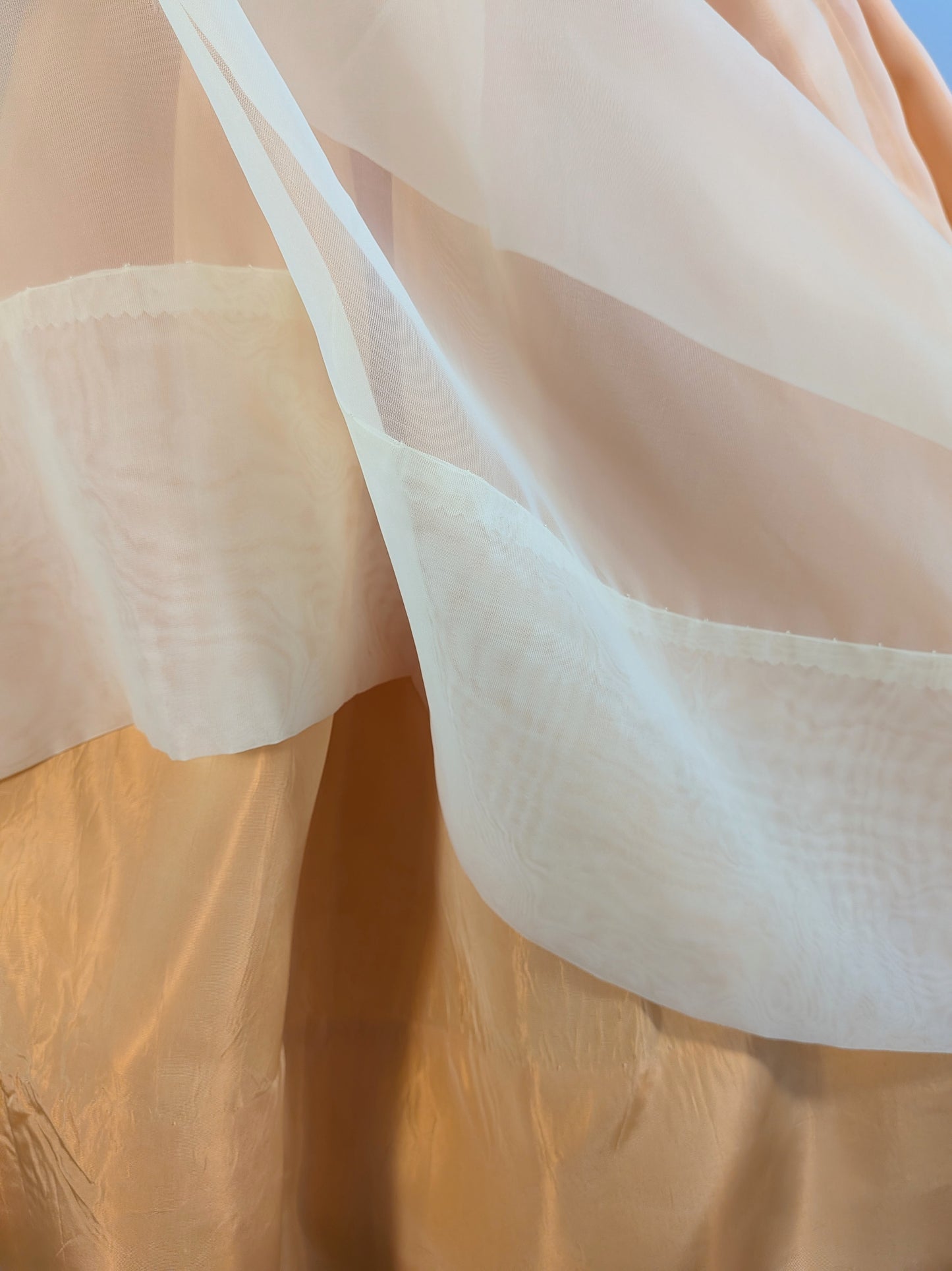 Vintage Mid-Century Peach Occasion Dress
