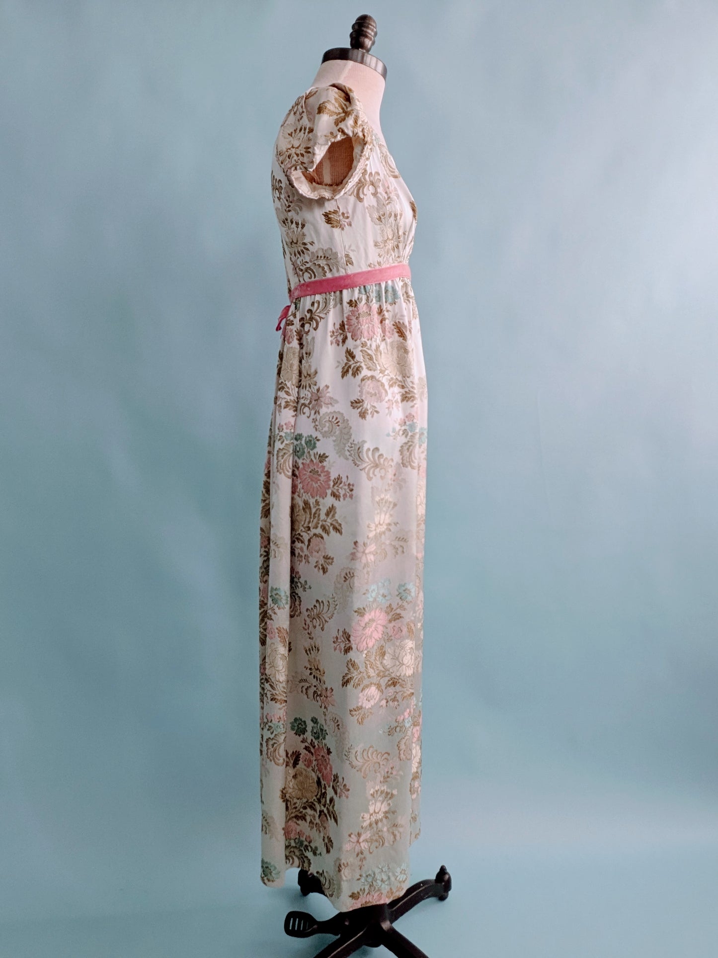 Vintage 1960s Harry Keiser Regency Revival Gown