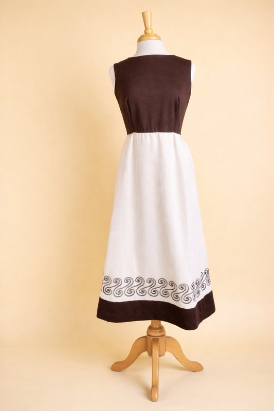 Vintage 1970's Caron of Chicago Maxi Dress