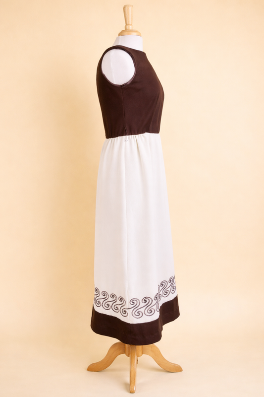 Vintage 1970's Caron of Chicago Maxi Dress