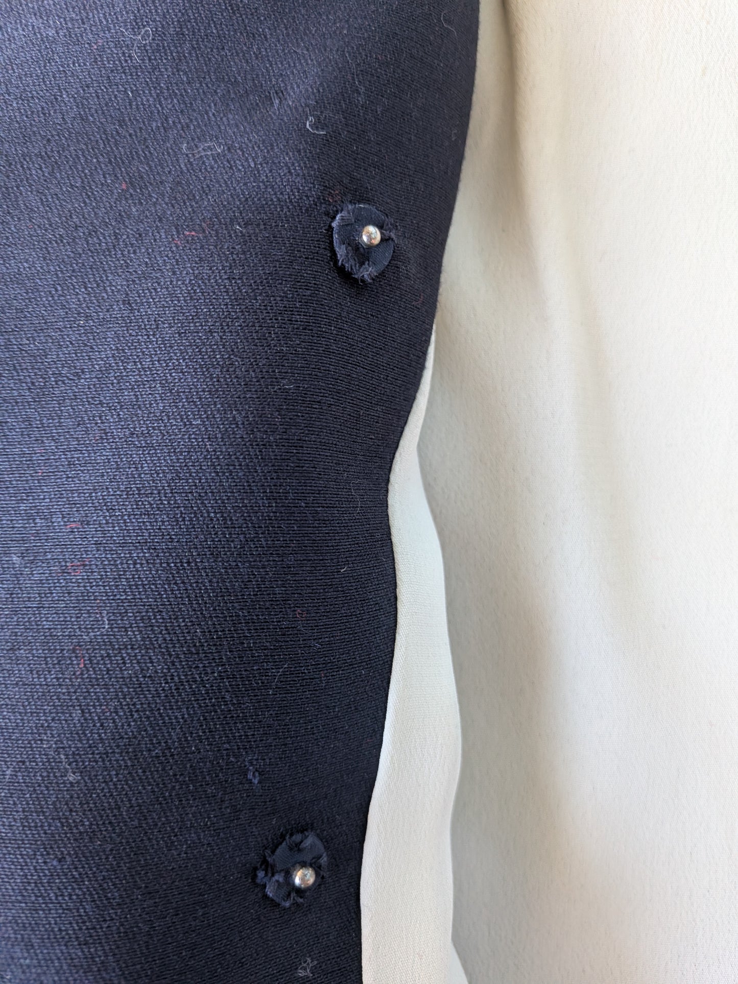 Vintage 1960's Navy Sheath Dress & Bolero Set