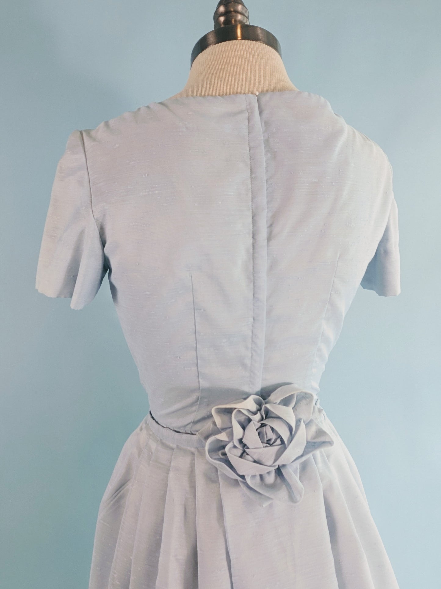 Vintage 1950s Powder Blue Occasion Dress