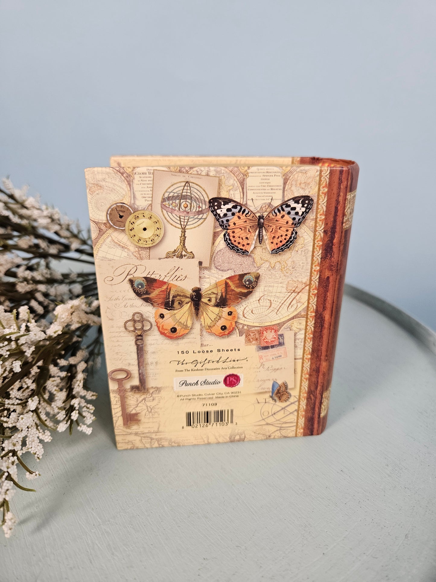 Vintage Style Mini Book Hidden Notes - Tan