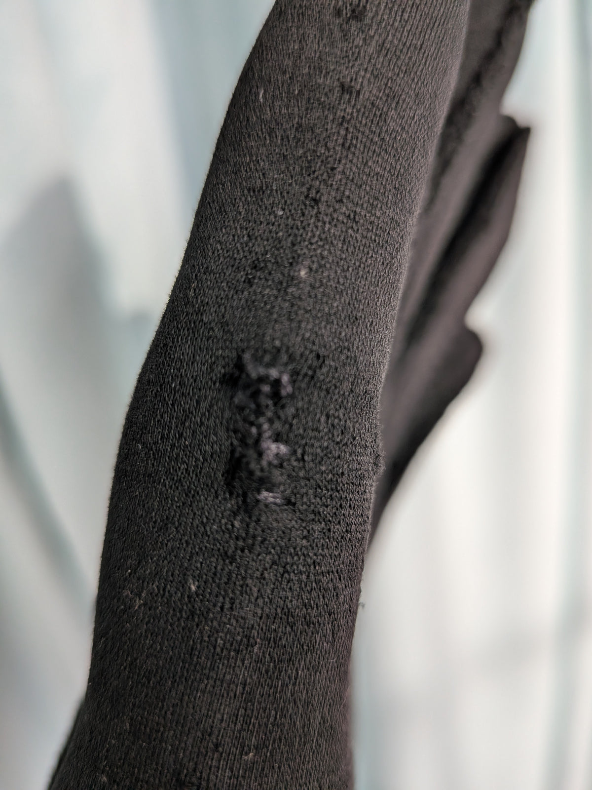 Vintage 1950s "Elvette" Black Gloves -Floral Wrist