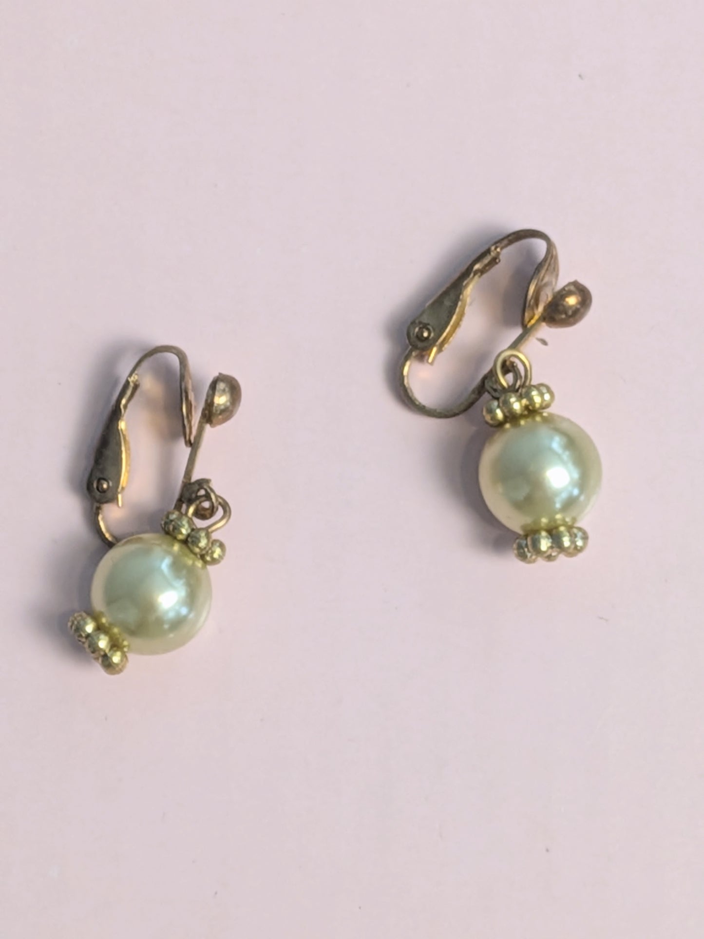 Vintage Mid-Century Pearl Drop Earrings