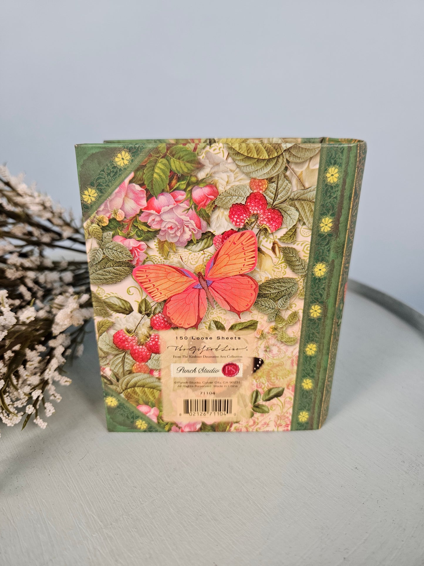 Vintage Style Mini Book Hidden Notes - Green