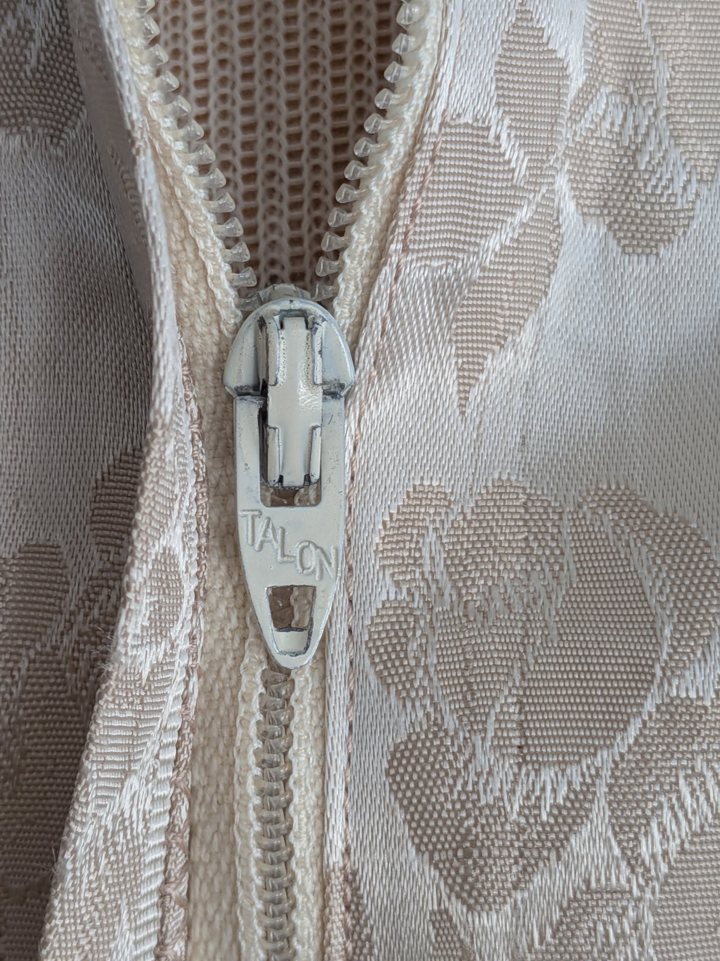 Vintage Mid-Century Champagne Brocade Dress